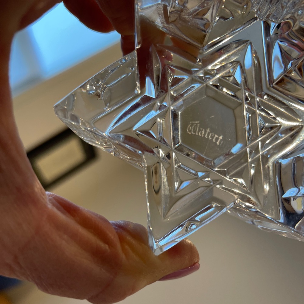 Waterford Crystal Paperweight “Star of David”